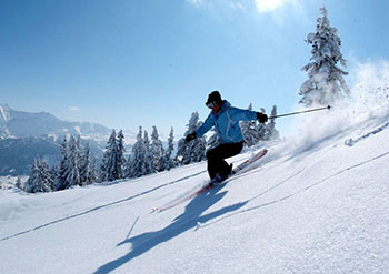 skiing in Courchevel