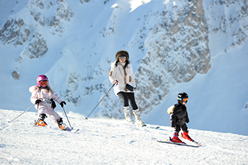 to Courchevel with children